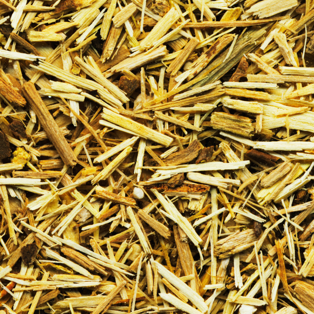 Eleutherococcus senticosus , siberian ginseng cut dried roots