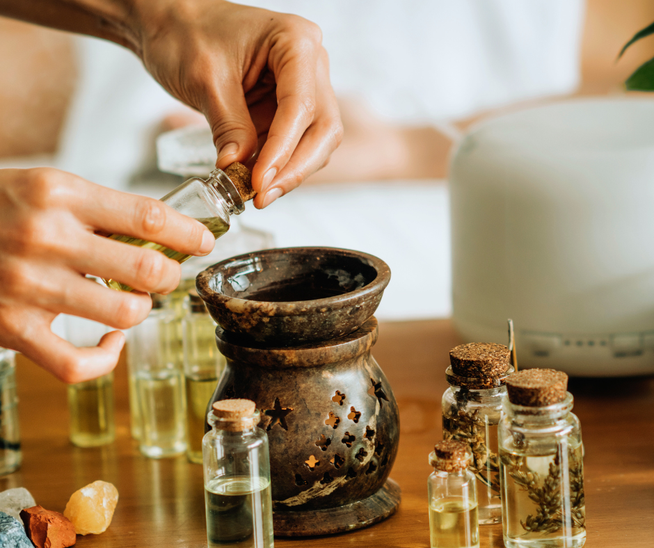 Oil burner , aromatherapy , essential oils